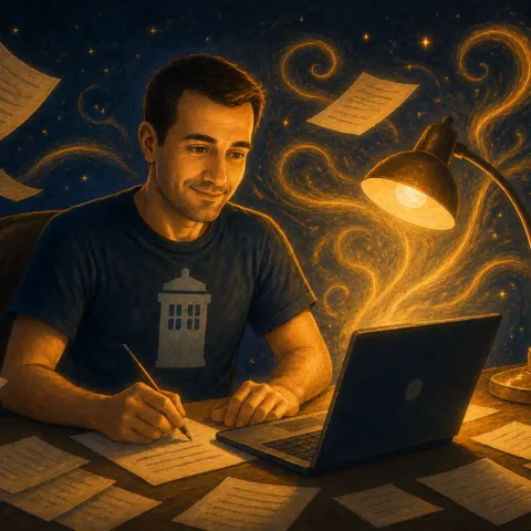 Representation of an ultra-productive hypomanic episode in the middle of the night